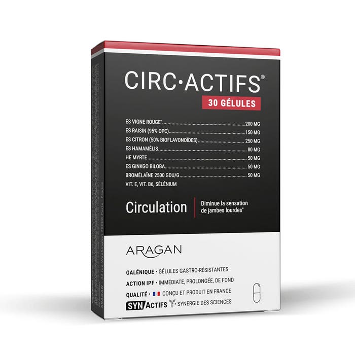 Aragan Synactifs CircActifs Circulation 30 gélules