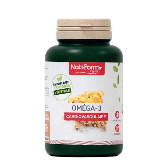 Omega-3 200 capsules Cardiovasculaire Nat&Form
