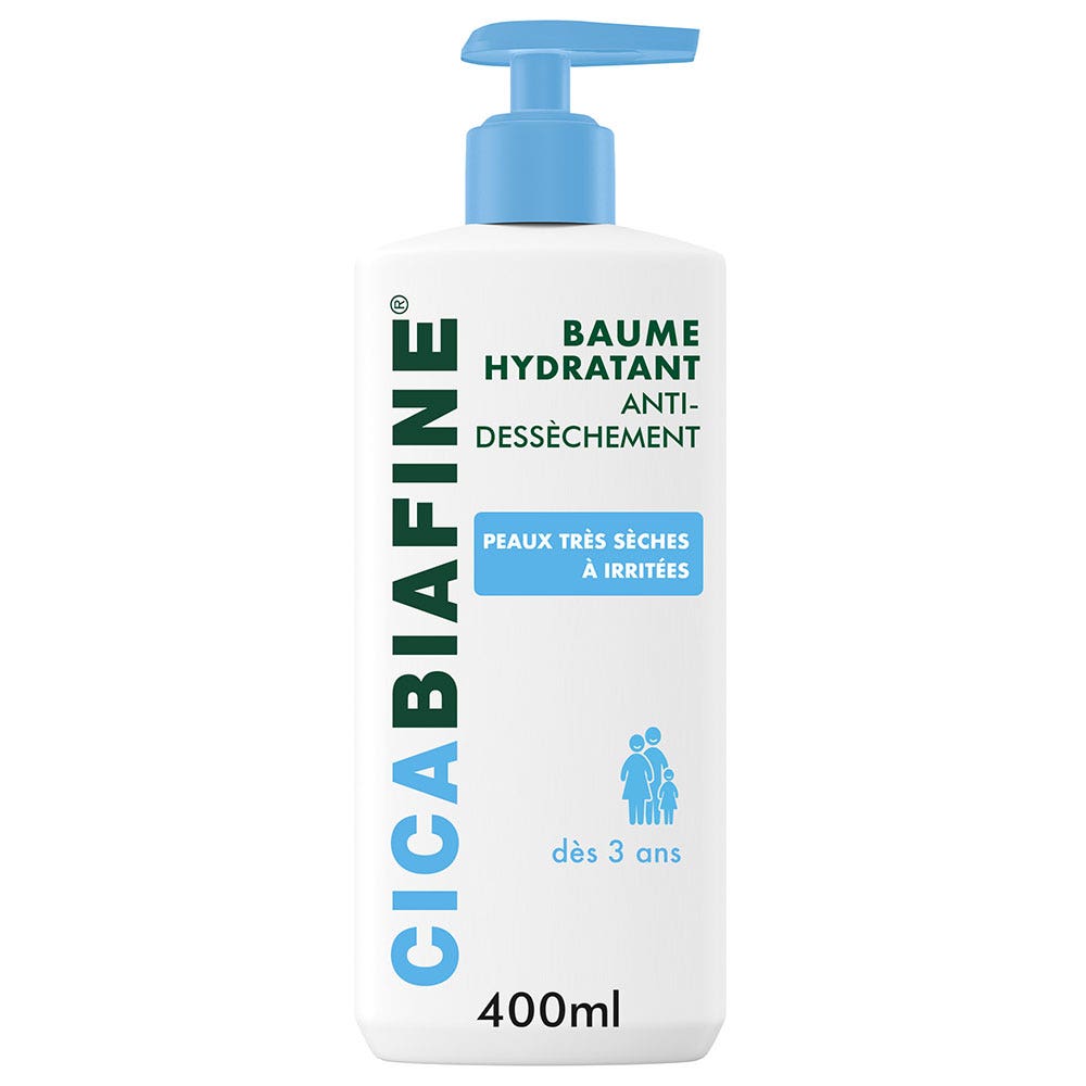 Cicabiafine Crème Corps Baume Hydratant Peaux Très Sèches 400ml