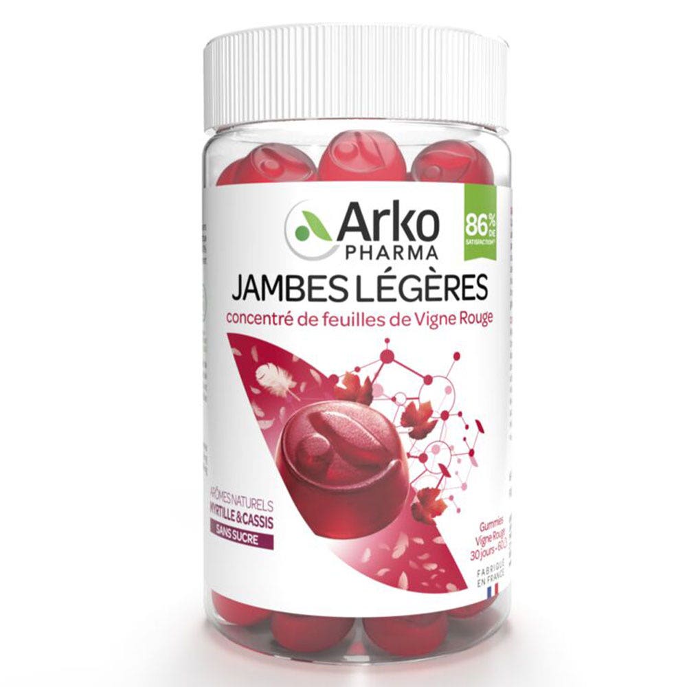 Arkopharma Gummies Phyto Jambes Légères Vignes Rouges x60