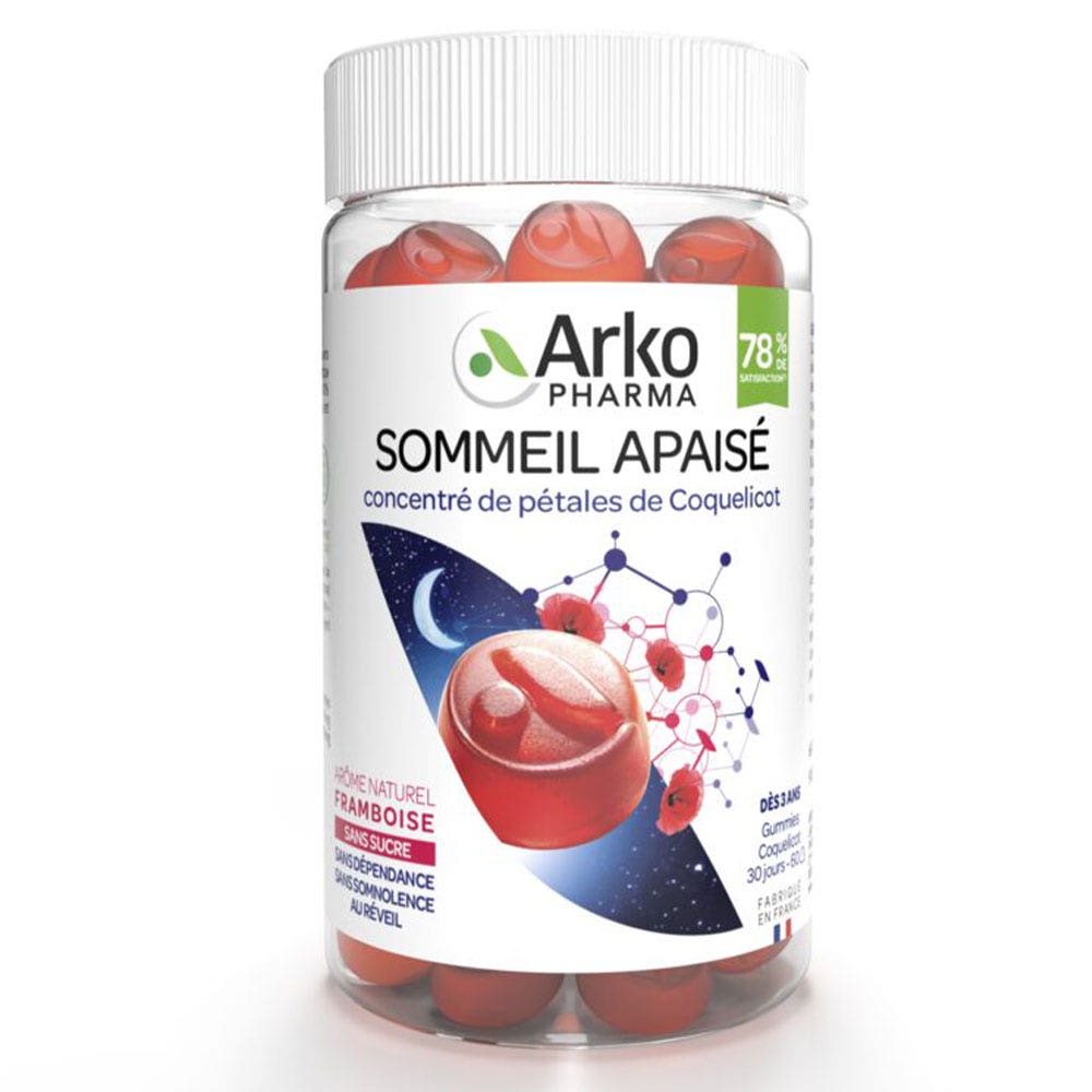 Arkopharma Gummies Phyto Sommeil Apaisé Coqueliquot x60