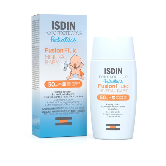 Crème solaire visage pour enfants SPF50 50ml Mineral Baby Fotoprotector Pediatrics Isdin