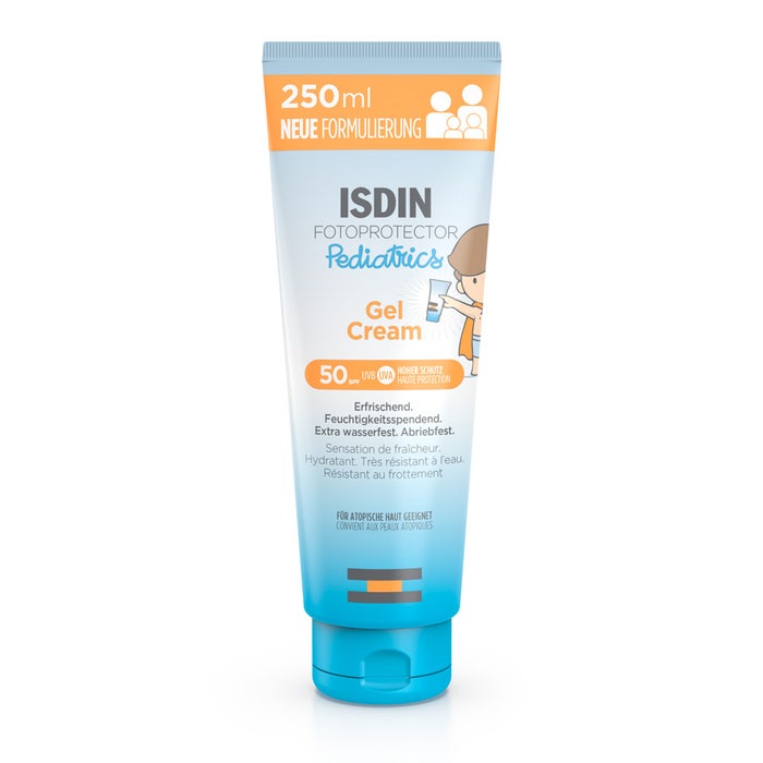 Crème solaire corps pour enfants SPF50 250ml Gel Cream Fotoprotector Pediatrics Isdin