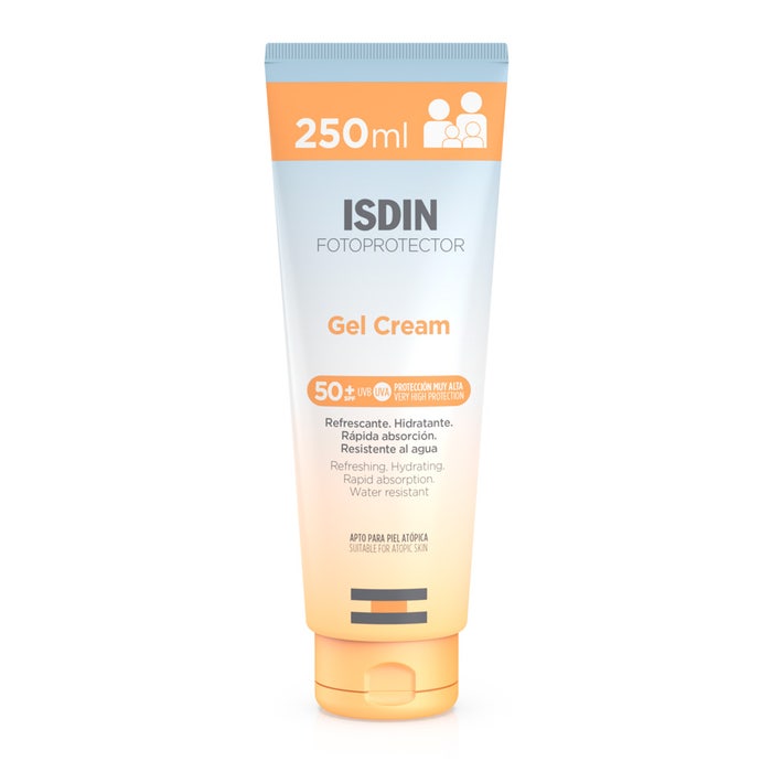 Crème solaire corps SPF50 250ml Gel Cream Fotoprotector Isdin
