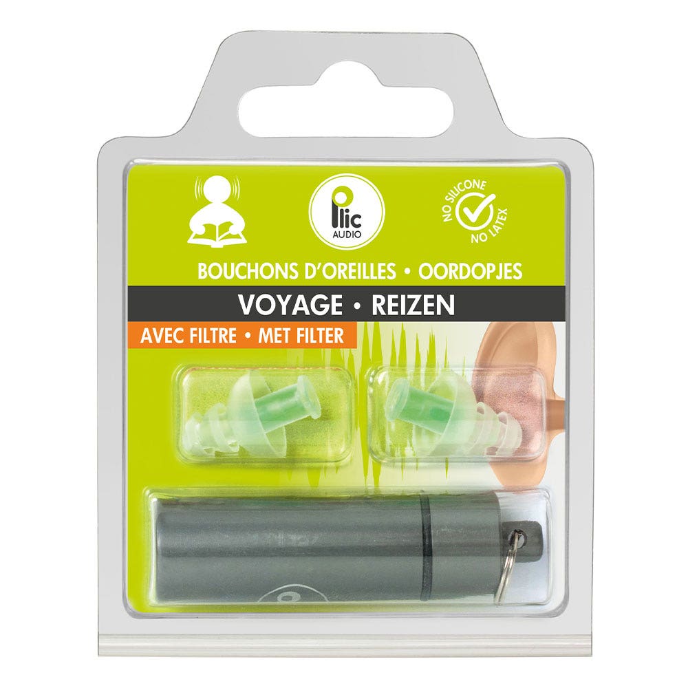 Plic Audio Avec Filtre Bouchons d'Oreilles Voyage Paire Réutilisable