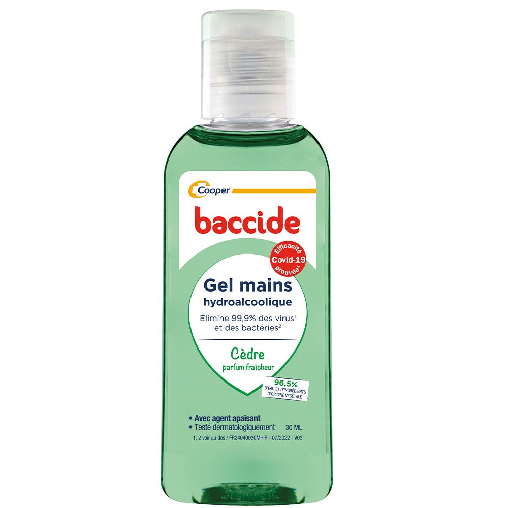 Baccide Gel Mains Sans Rincage Parfum Fraicheur 100ml