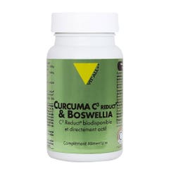 Vit'All+ Curcuma C3 Reduct® & Boswellia Hautement Biodisponible et Directement Actif 30 Gélules Végétales