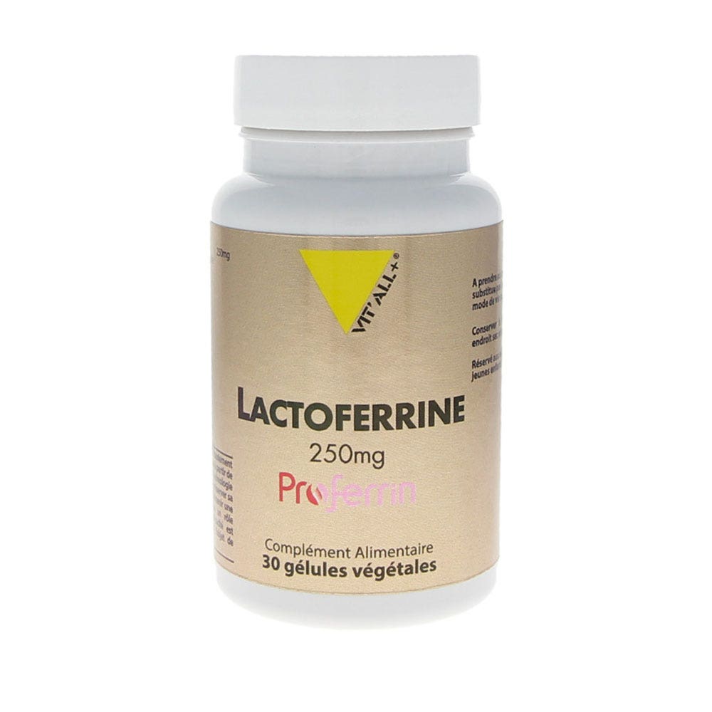 Vit'All+ Lactorferrine 250mg 60 Gélules Végétales