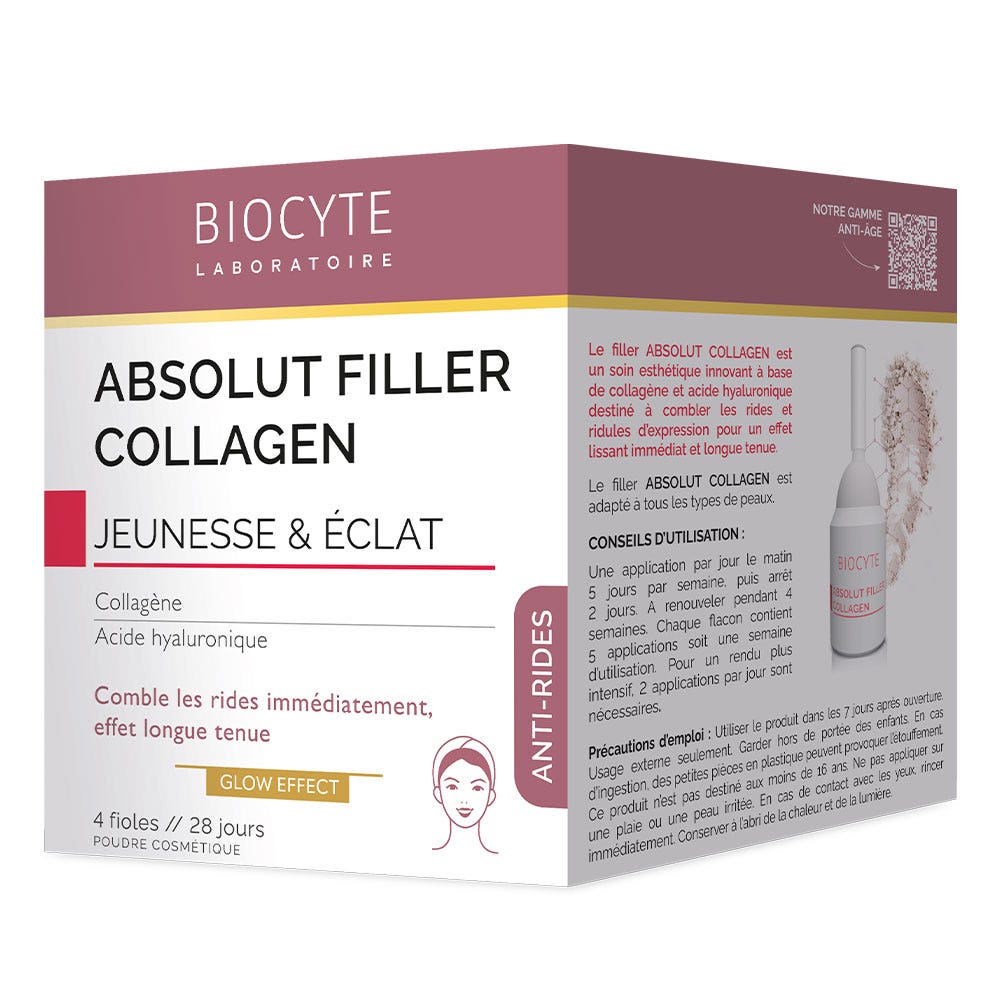Biocyte Anti-rides Absolut Collagen Filler 4 fioles - Easypara