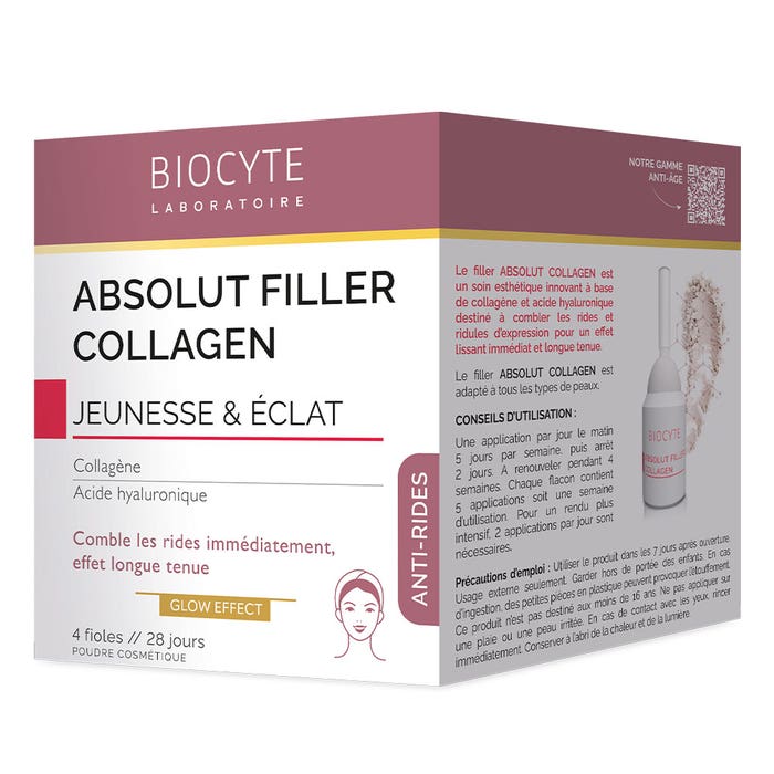 Biocyte Anti-rides Absolut Collagen Filler 4 fioles - Easypara