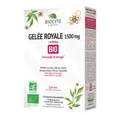 Biocyte Gelee Royale 1500mg + Acérola Bio 20 ampoules