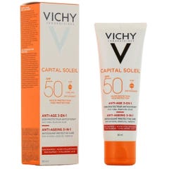Vichy Ideal Soleil Anti-age Soin Antioxydant 3-en-1 Sp50+ 50ml