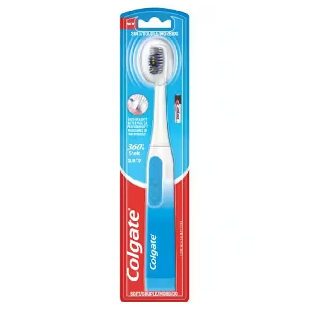 Colgate Brosse A Dent Electrique 360° Sonic Slim Tip