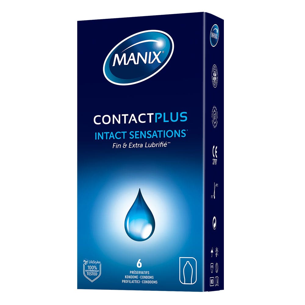 Manix Préservatifs Finesse et Extra Lubrification 6 unités