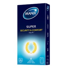 Manix Super Préservatifs Sécurité Et Confort Easy Fit x6