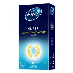 Manix Super Préservatifs Sécurité et Confort x12