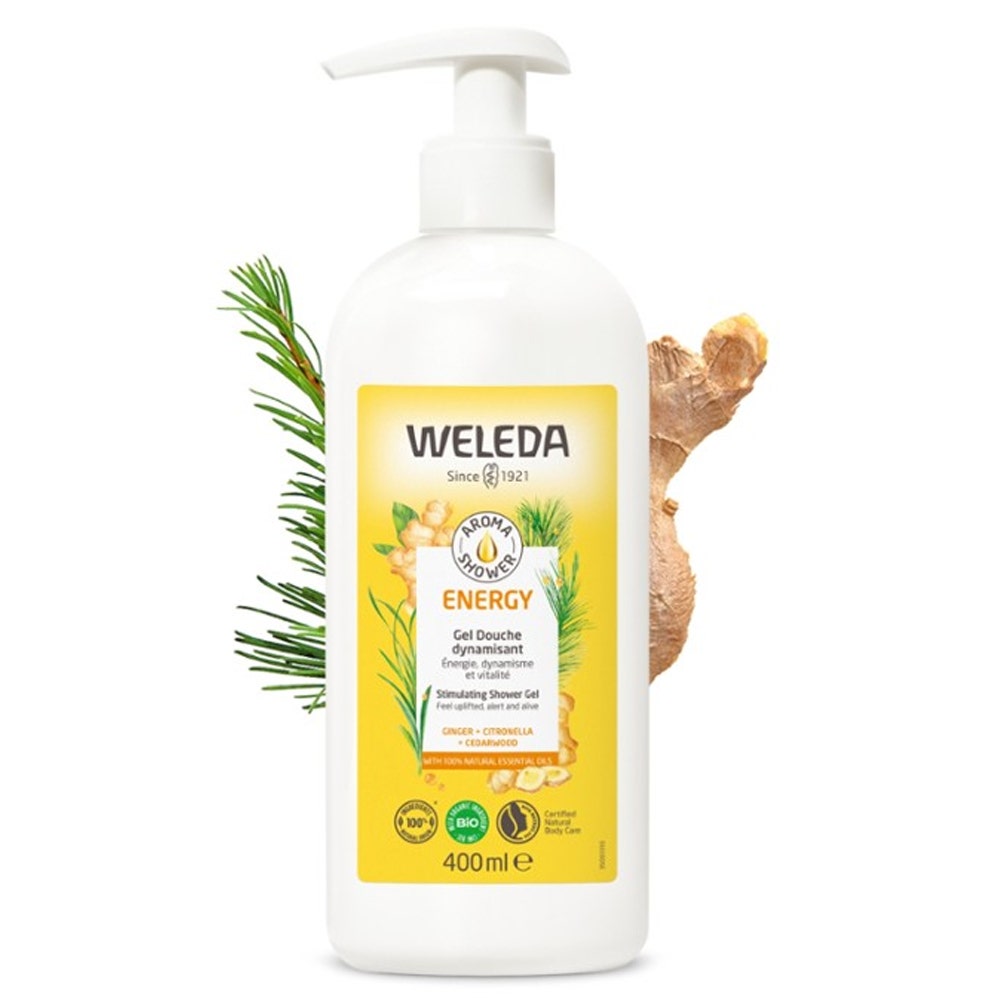 Weleda Aroma Shower Gel Douche Energy Tous Types de Peaux 400ml
