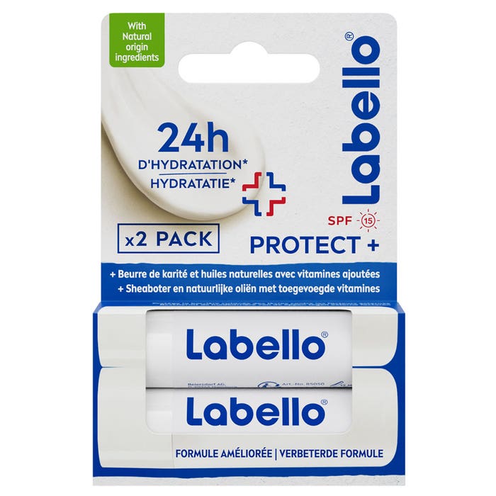 Stick Levres Protect+ Spf15 2x4.8g Labello