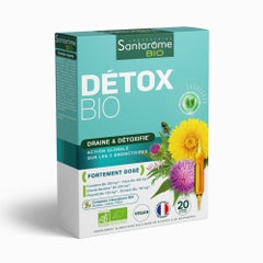 Santarome Détox Bio Draine & Détoxifie 20 ampoules