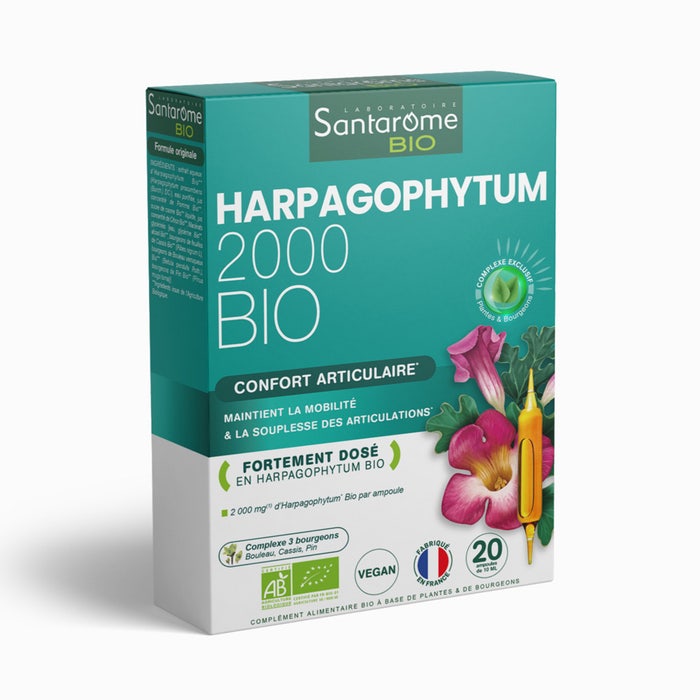 Santarome Harpagophytum Bio 2000 Douleurs articulaires 20 ampoules
