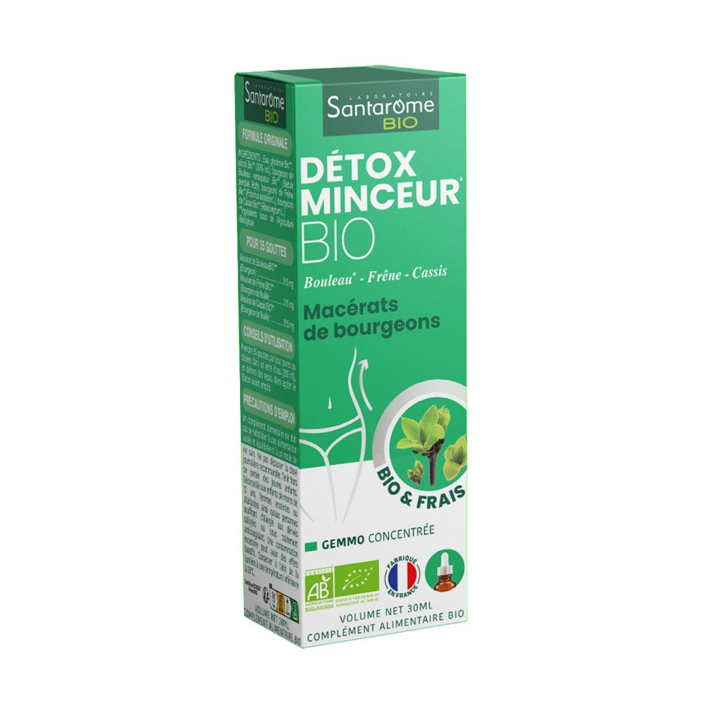 Santarome Gemmo Tri Complexe Bourgeons Détox Minceur Gémmothérapie 30ml
