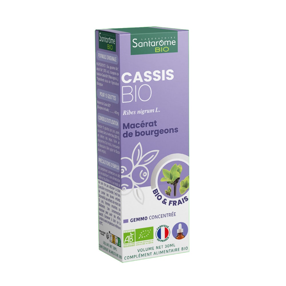 Santarome Gemmo Bourgeon de Cassis Bio Gémmothérapie 30ml