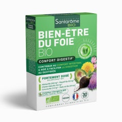 Santarome Bien-Etre du Foie Bio Confort Digestif 30 gélules