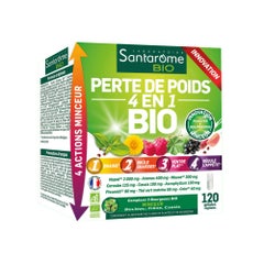 Santarome Perte de Poids 4 en 1 Bio Complément minceur 120 gélules