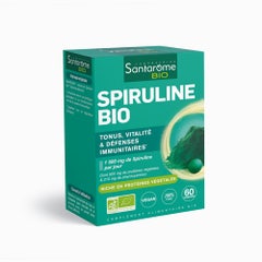 Santarome Spiruline Bio Fer, Vitamine B12 60 comprimés