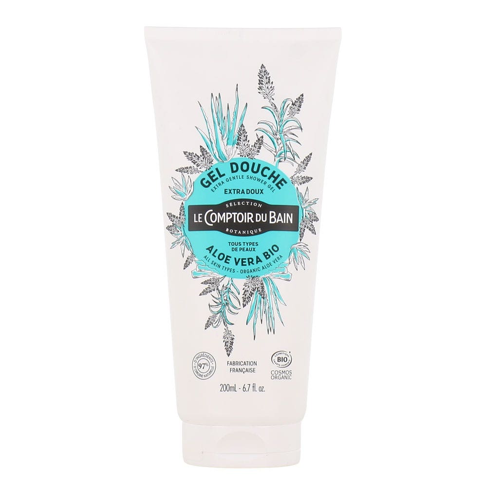 Le Comptoir Du Bain Gel Douche Aloe Vera Bio Tous Types de Peaux 200ml