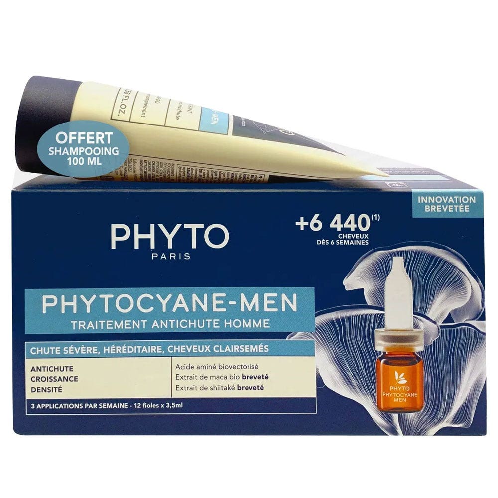 PHYTO  Coffret Traitement Anti-chute Progressive Homme Cyane Men
