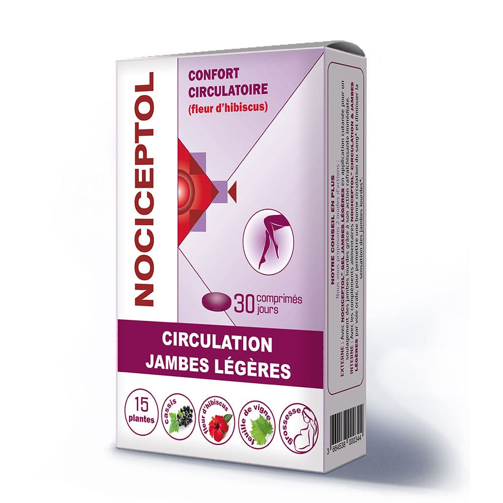 Polidis Nociceptol Circulation Jambes Légères 30 comprimés