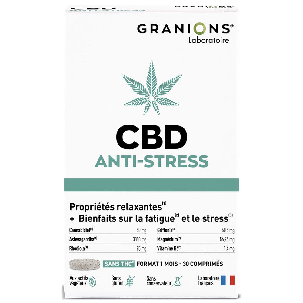 Granions CBD Anti-stress 30 Comprimés