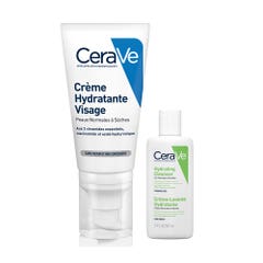 Cerave Face Creme Hydratante Visage 52ml + Crème Lavante 20ml