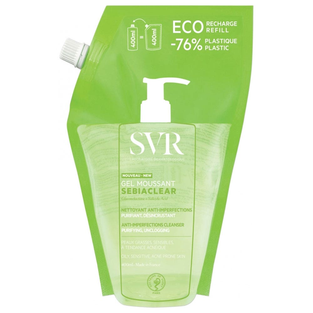 Svr Sebiaclear Gel Moussant Eco Recharge 400ml
