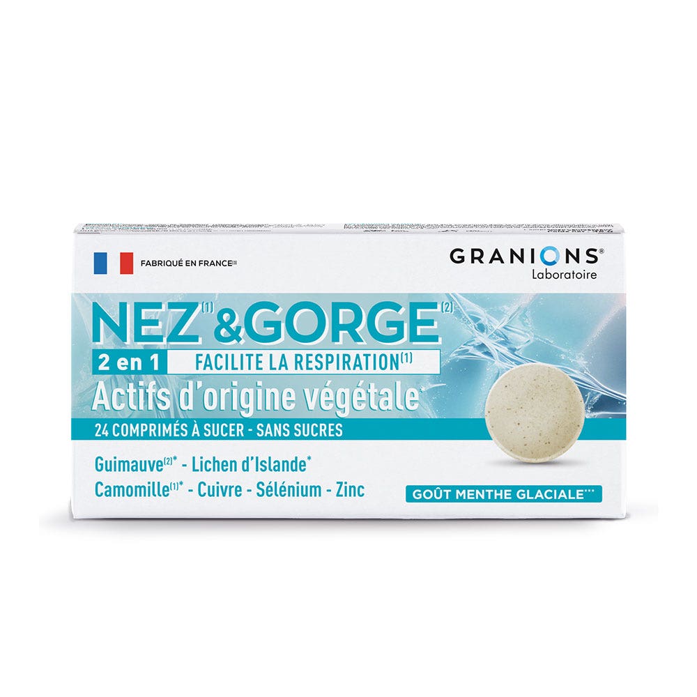 Granions Nez-Gorge 24 comprimés à sucer