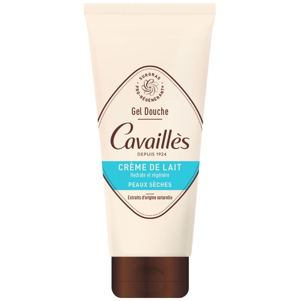 Cavaillès Gels Bain Et Douche Surgras Gel douche Crème de Lait Peaux Sèches 200ml