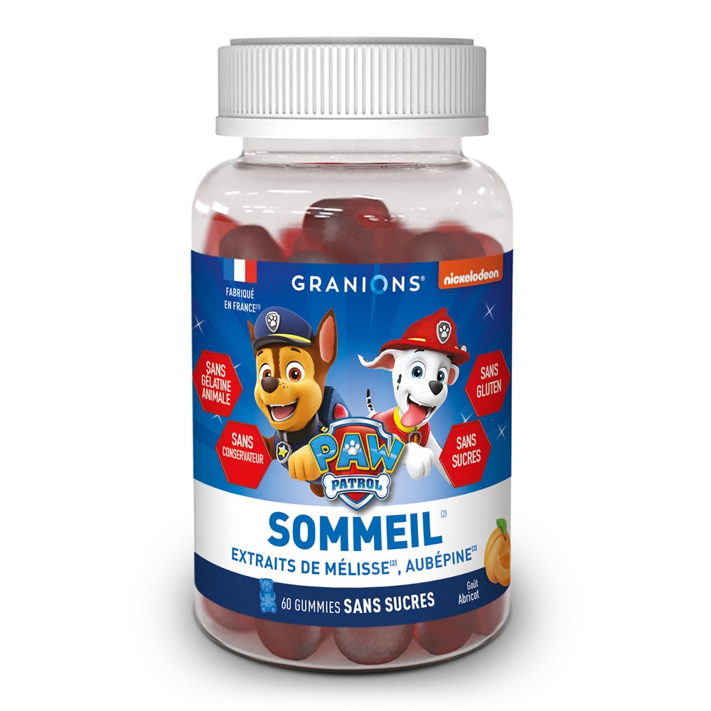 Granions Sommeil Pat Patrouille Enfant Abricot 60 gommes