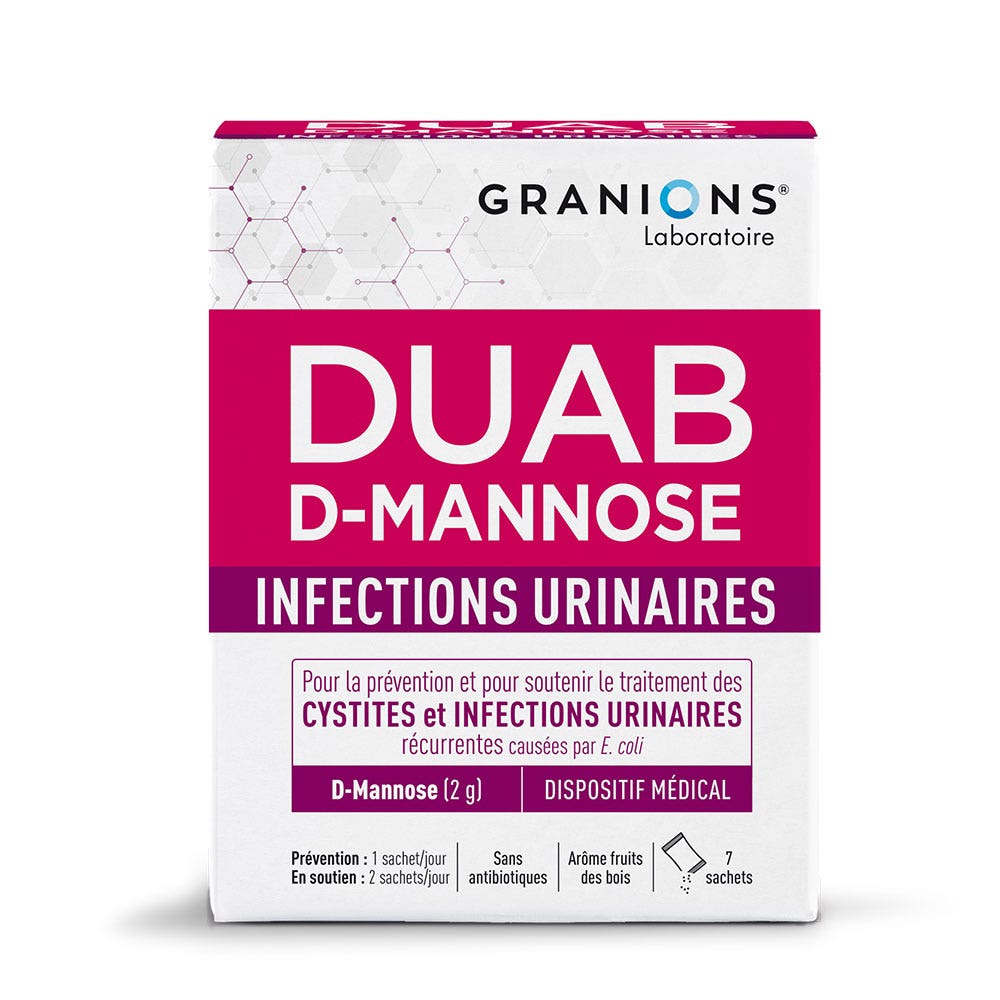Granions DUAB D-Mannose Infections urinaires 7 sachets