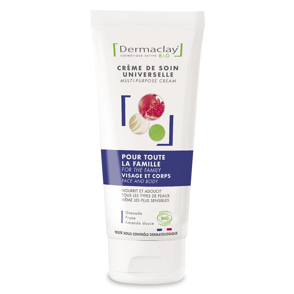 Dermaclay Creme De Soin Universelle Bio Visage Et Corps 100ml