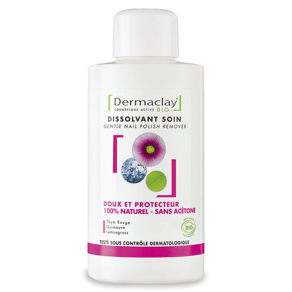Dermaclay Dissolvant Soin Doux 100% Naturel Sans Acetone Bio 100ml