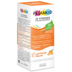 Pediakid 22 Vitamines & Oligo-elements Sirop Orange Abricot 125ml