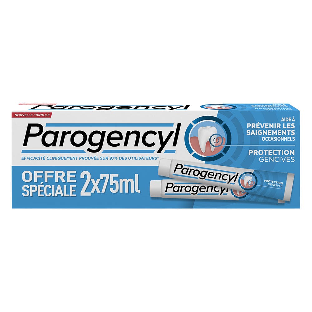 Parogencyl Dentifrice Protection Gencives 2x75 ml