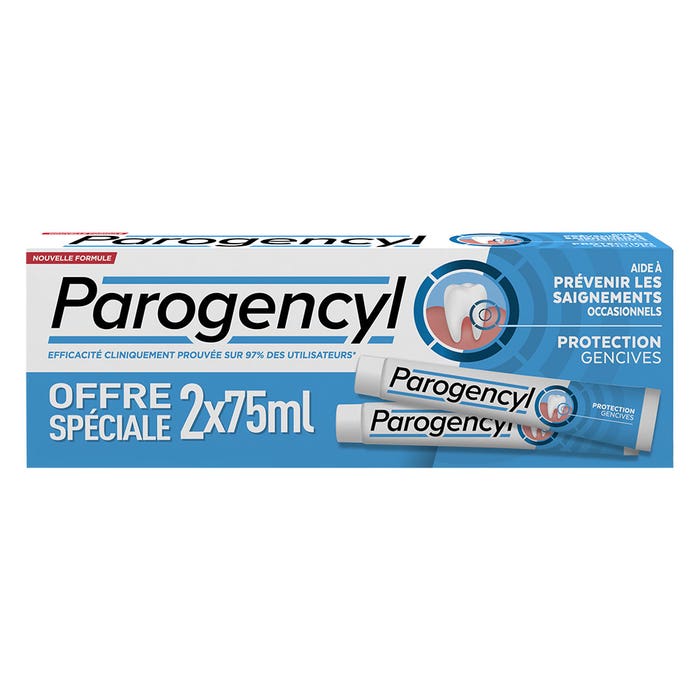 Parogencyl Dentifrice Protection Gencives 2x75 ml