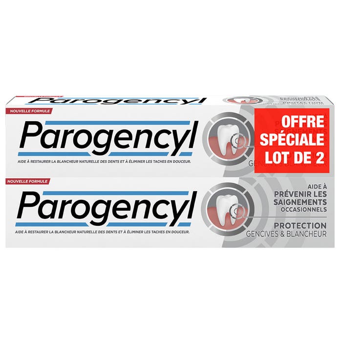 Parogencyl Dentifrice Pr vention Gencives Blancheur 2x75ml Easypara parogencyl-dentifrice-pr-vention-gencives-blancheur-2x75ml-easypara