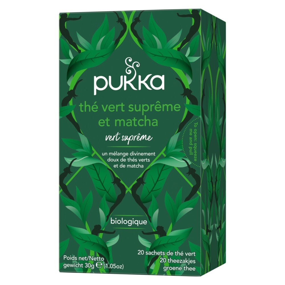 Pukka Thés énergie & vitalité - Thé vert matcha suprême x 20 sachets