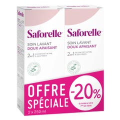 Saforelle Soin Lavant Doux Peaux Sensibles 2x250ml