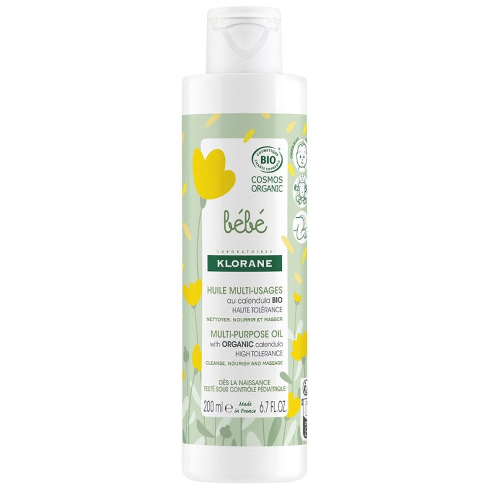 Klorane Bebé Aceite Multiusos de Caléndula Bio 200 ml