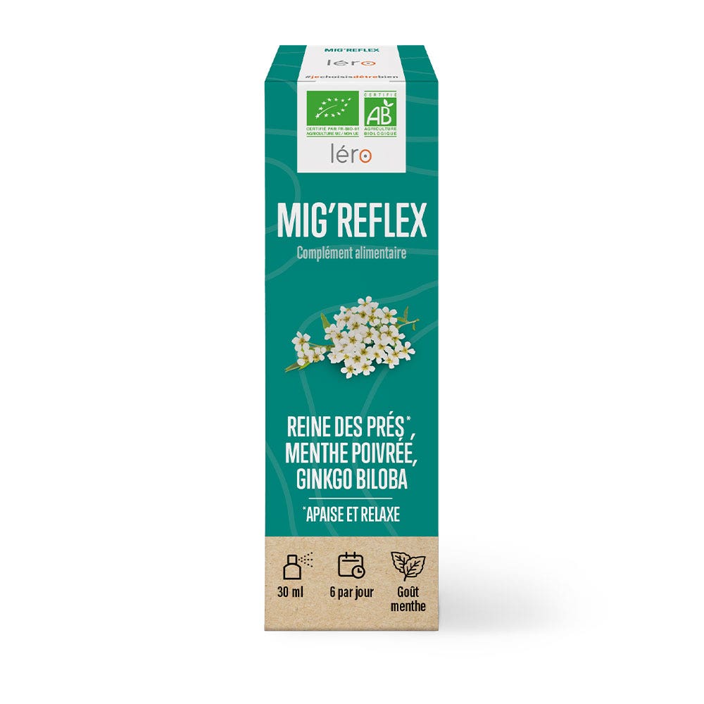 Lero Mig'Reflex Apaise et Relaxe Bio Goût Menthe 30ml