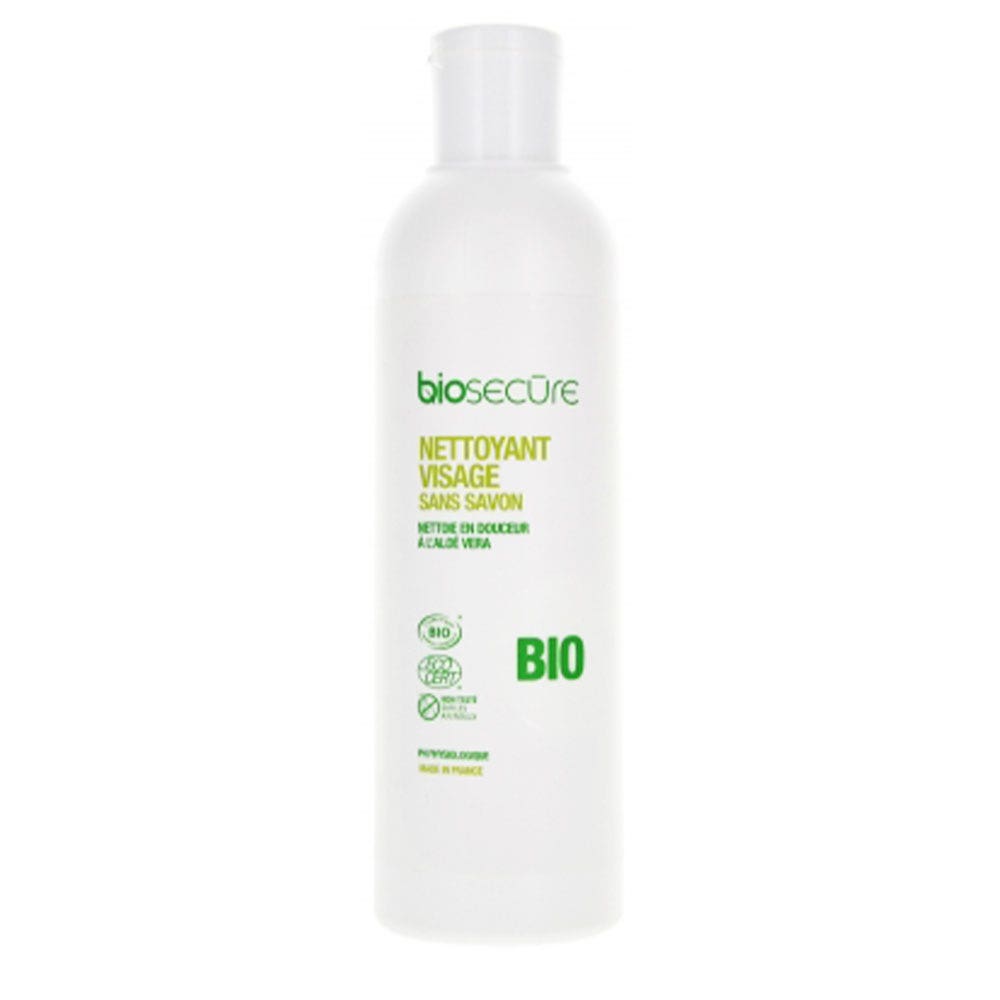 Bio Secure Gel Nettoyant Visage Sans Savon Bio 250ml